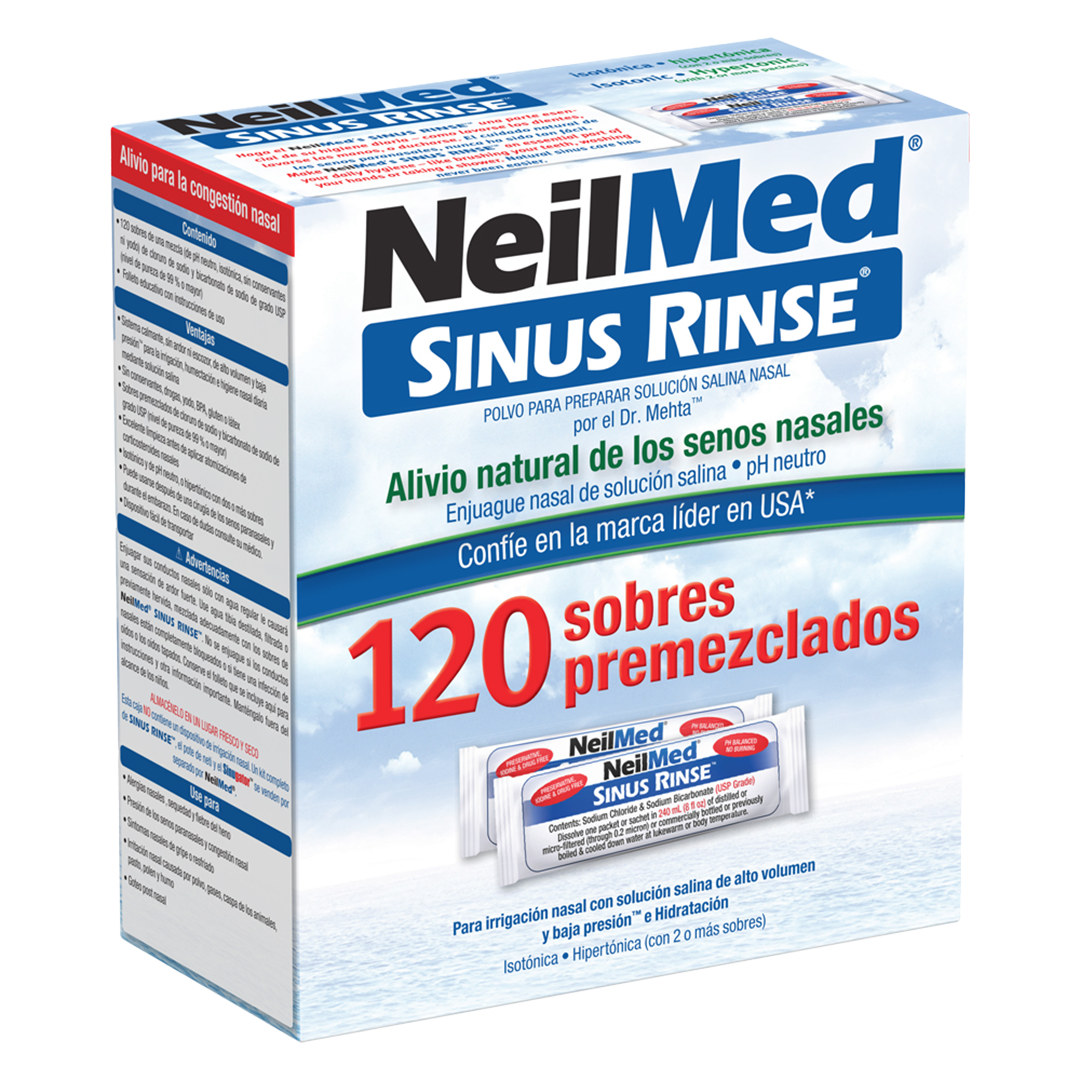 Sinus Rinse Adulto | 120 sobres premezclados