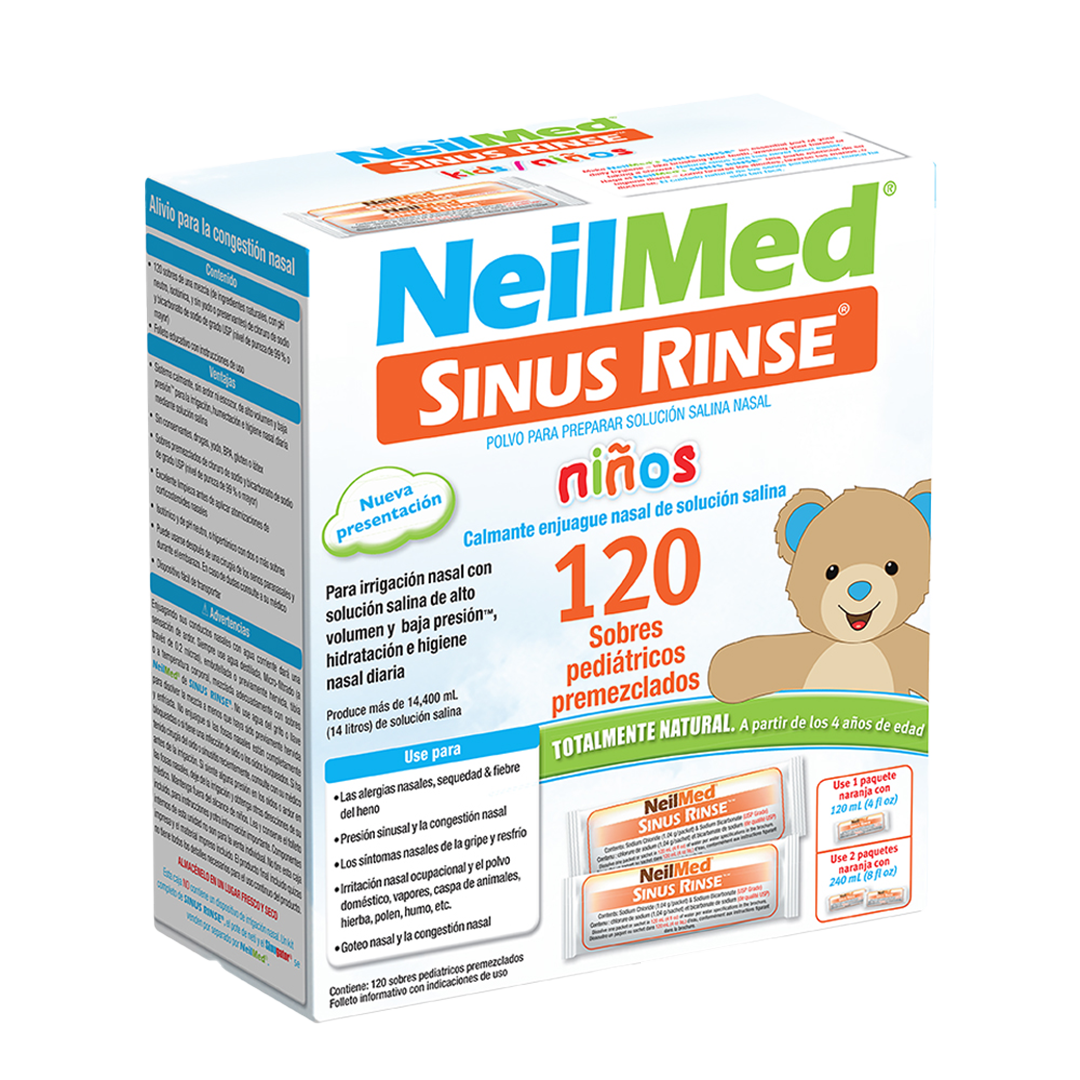 Sinus Rinse Pediátrico | 120 sobres premezclados