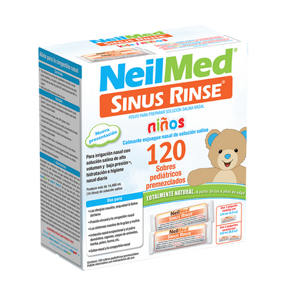 Sinus Rinse Pediátrico | 120 sobres premezclados