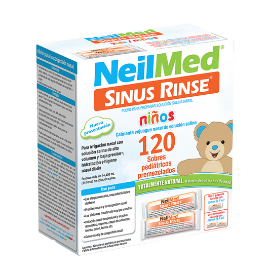 Sinus Rinse Pediátrico | 120 sobres premezclados